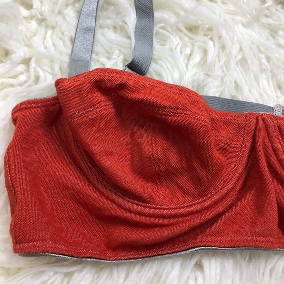 Sparkle & Fade Rust Orange Gray Underwire Bra L - Picture 5 of 5